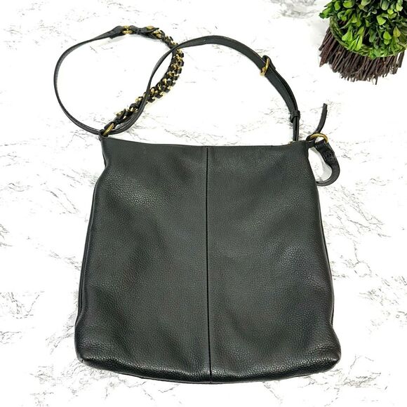 Elliott Lucca Gwen Leather Crossbody Bag Black - Picture 8 of 14